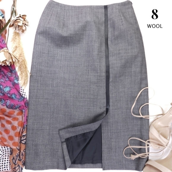 Harve Benard Dresses & Skirts - Harve Benard Sport Gray Wool Skirt Sz 8